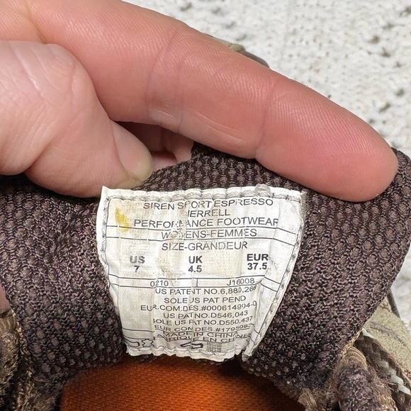 Merrell Hiking Sneaker Brown Pink Vibram Soles Women’s 7 Outdoor Mountain Wear - Picture 6 of 7